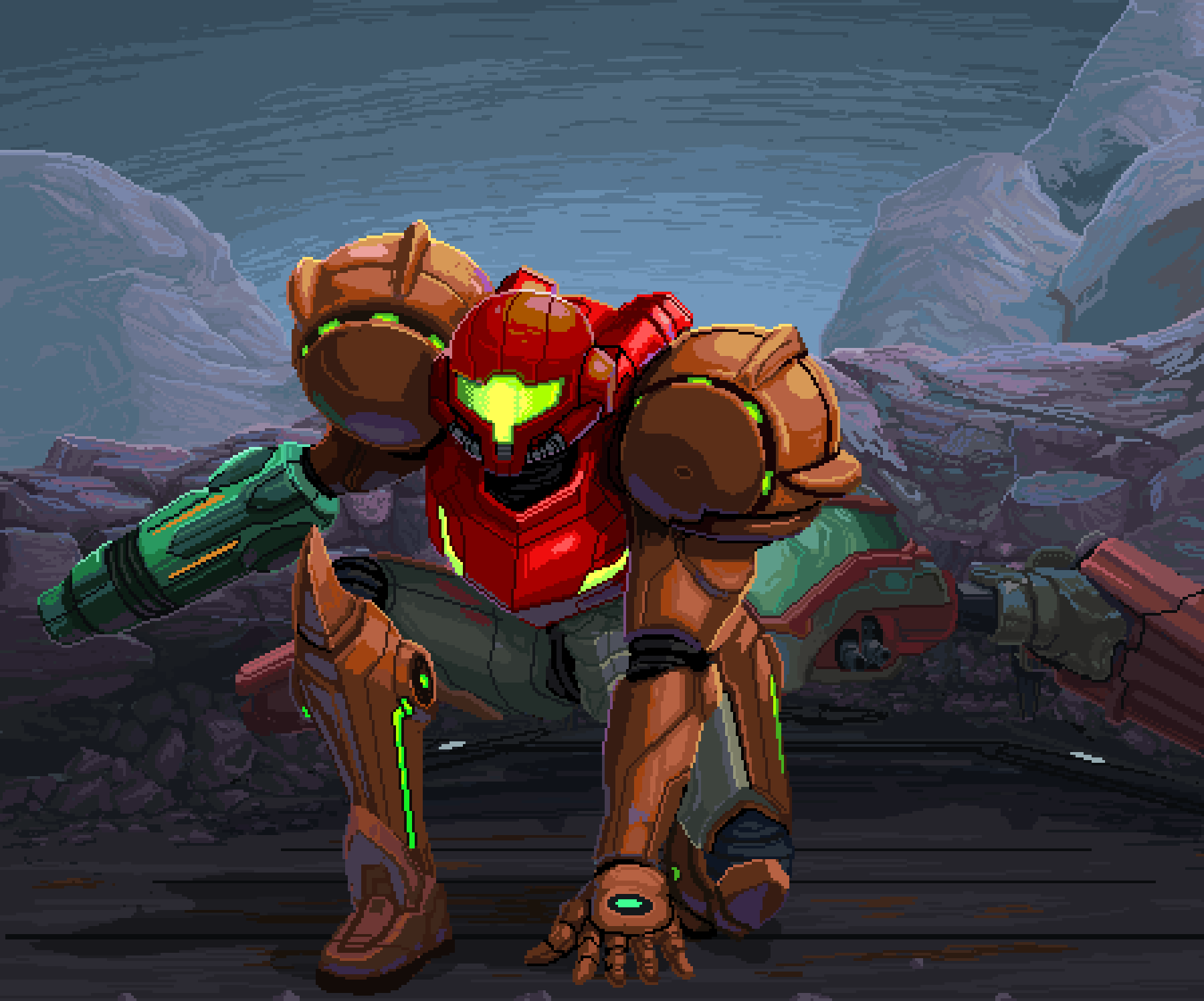 1800x1496 Metroid Prime 4 Animated Samus Wallpaper for iPhone and Windows