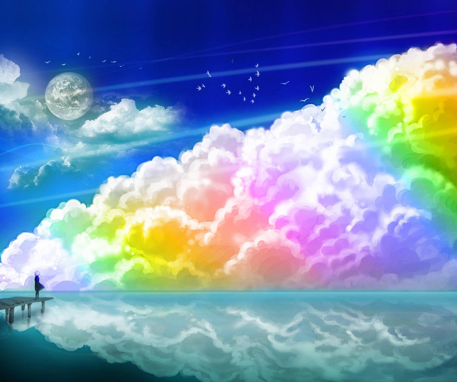 Tổng hợp 70+ Rainbow cloud cute background Siêu đẹp cho background ...