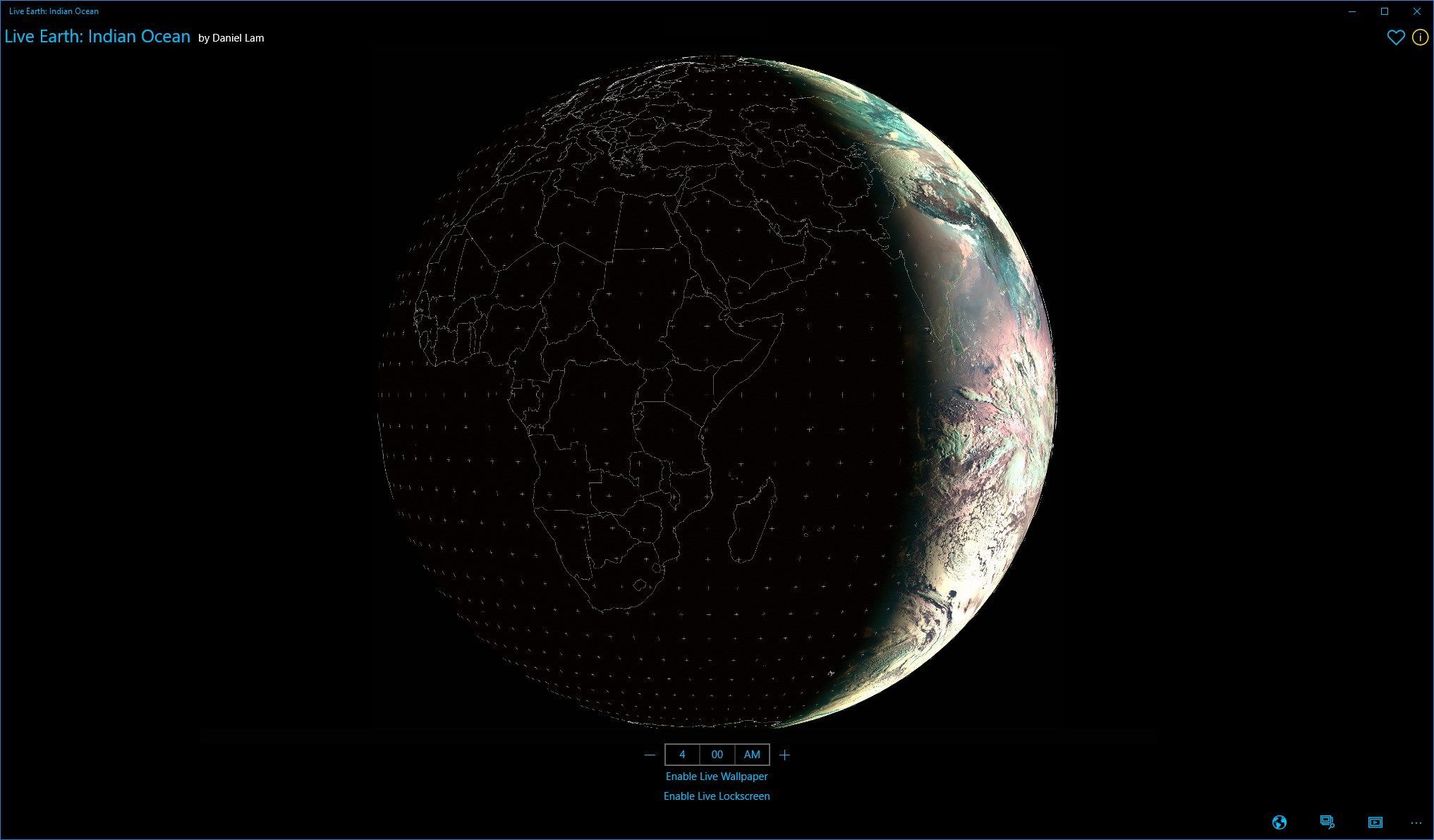 2033x1191 Live Earth: Indian Ocean download and install on Windows