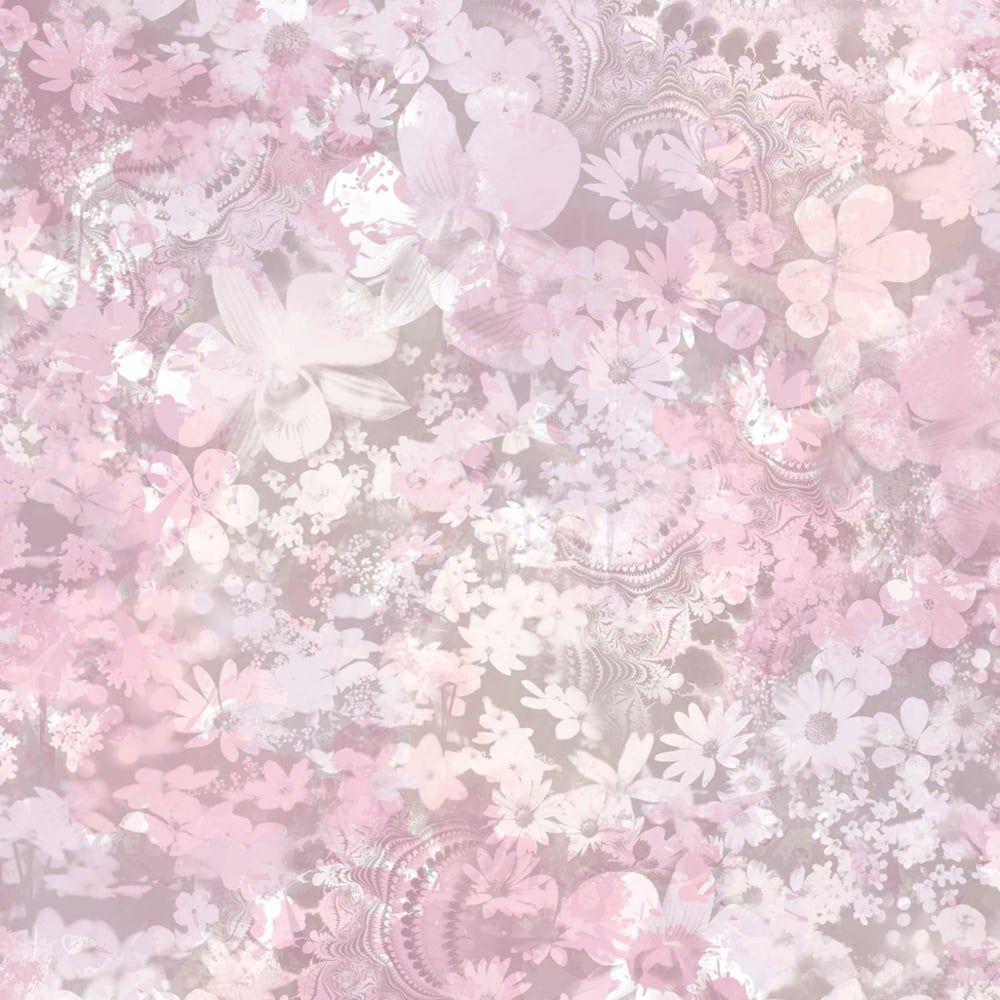 1000x1000 Muriva Karina Pastel Flower Pattern Hình nền Họa tiết lá hoa