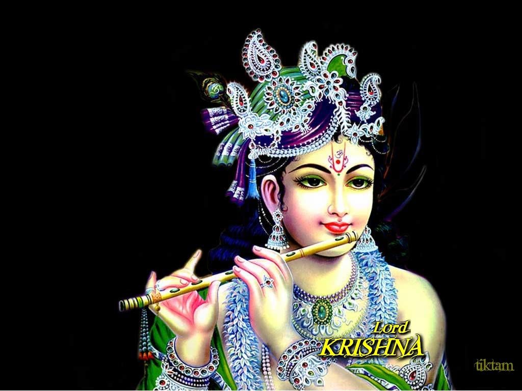 Hình nền 3D 1024x768 Thần Krishna CZARNY MAZAK