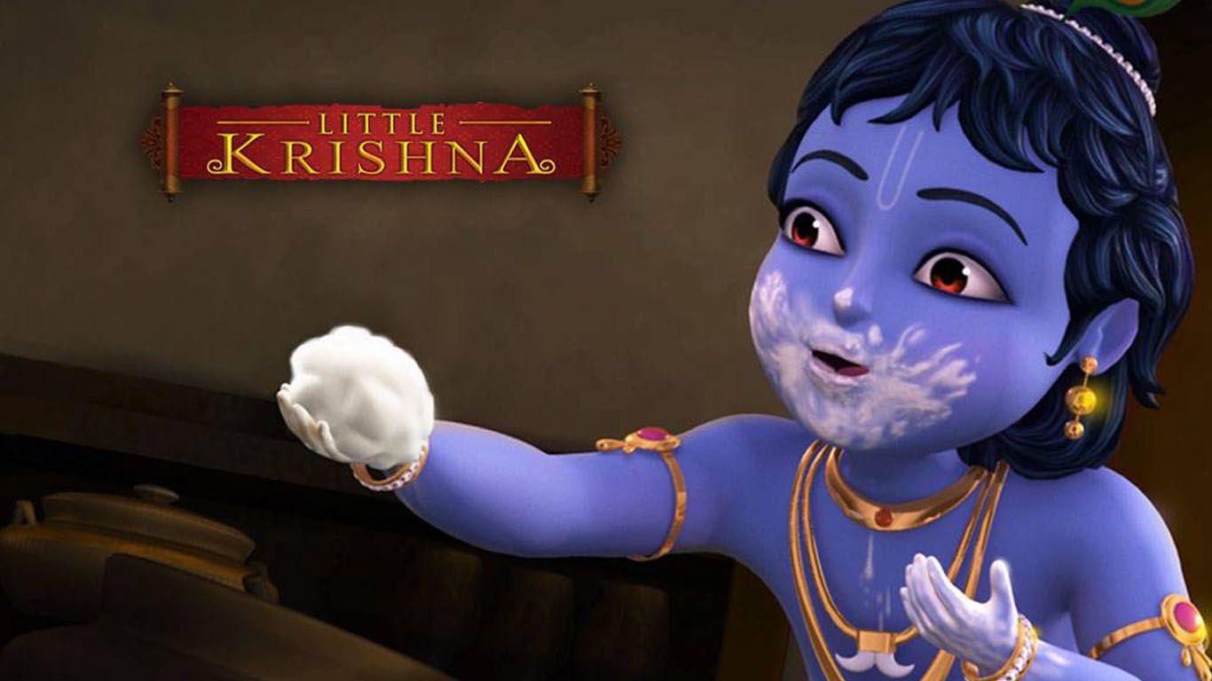 Hình nền HD 1366x768 Little Krishna 3D.  Các vị thần và nữ thần của đạo Hindu