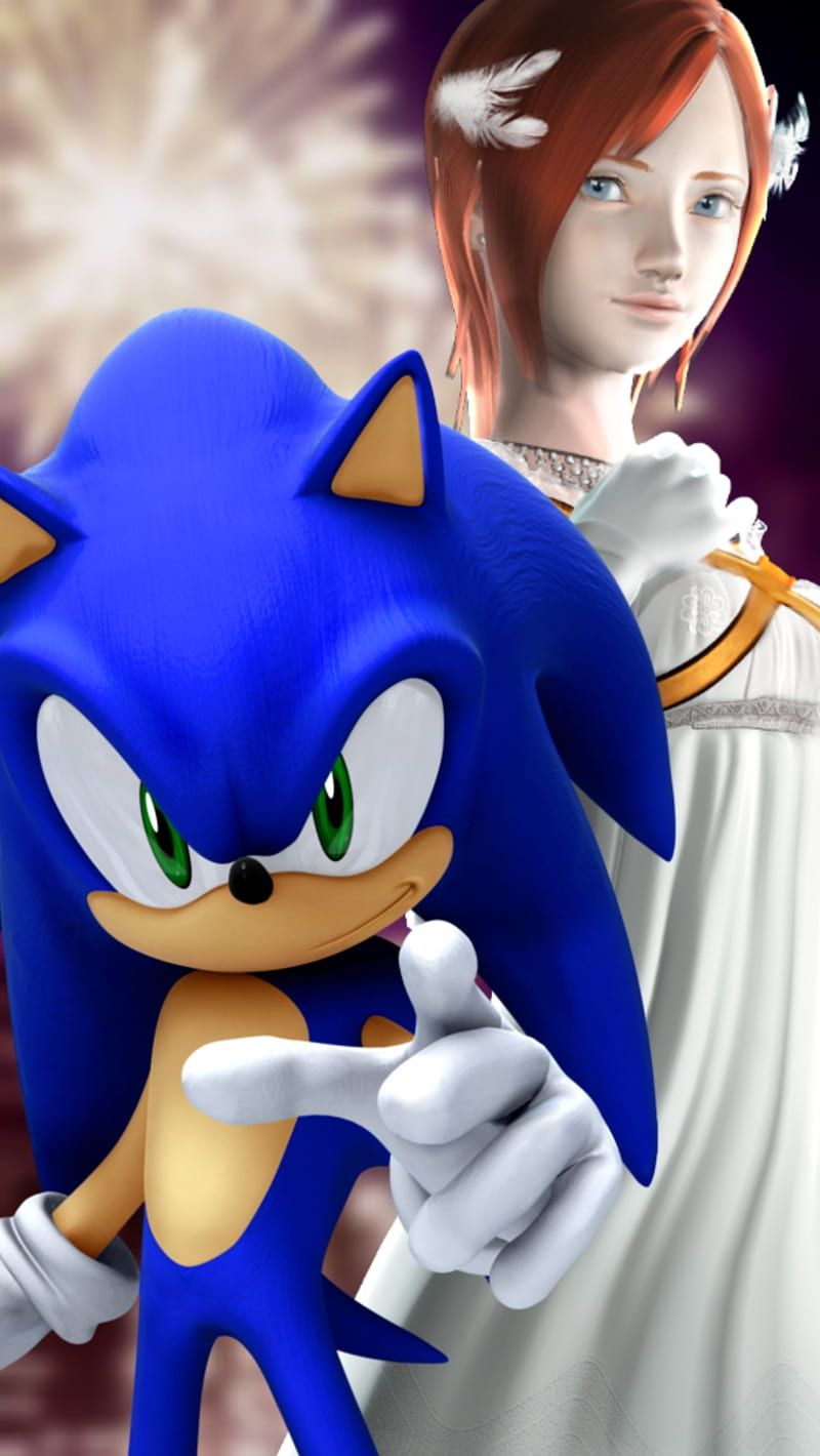 800x1420 Sonic and Elise, elise, shadow, silver, sonic, sonic sonic sonic the hedgehog, HD phone wallpaper