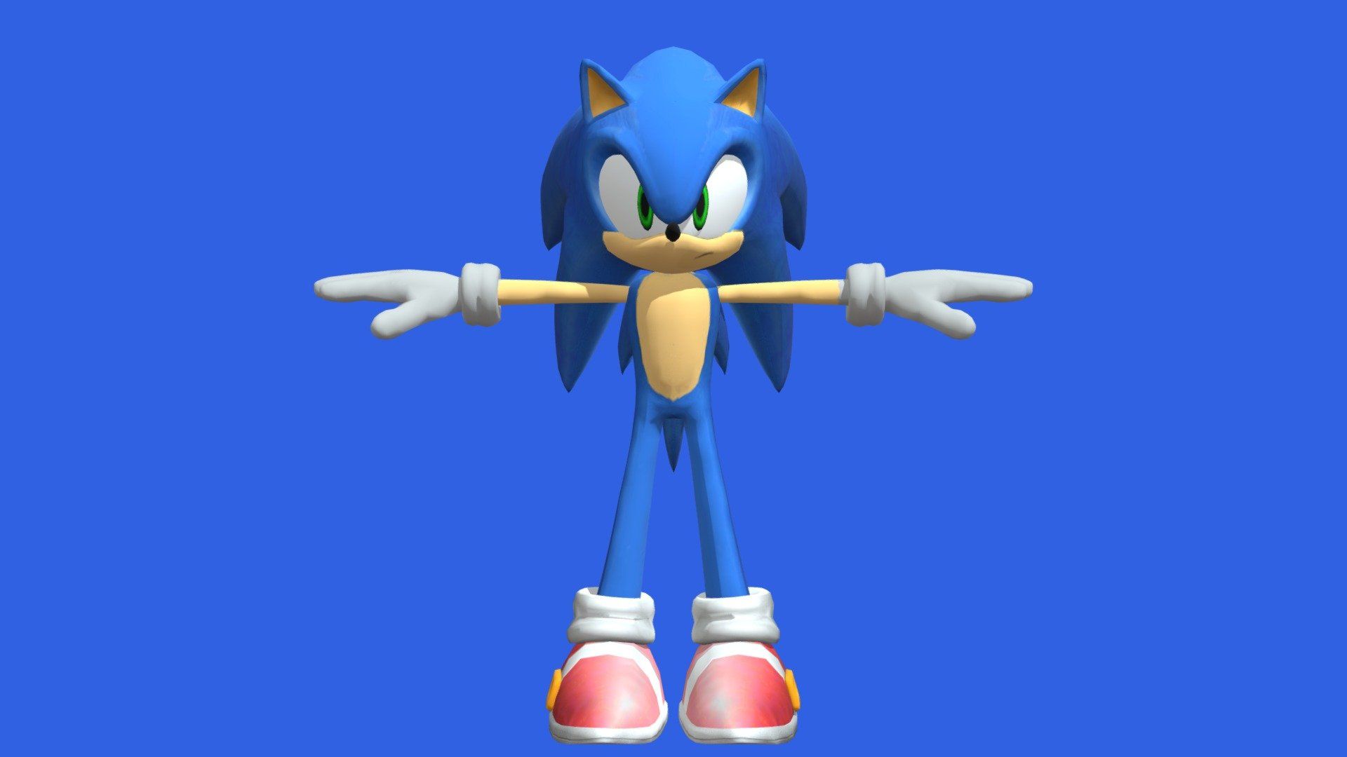 1920x1080 Sonic the hedgehog 2006 Sonic model Free 3D model by SonicHegehog [a957359]
