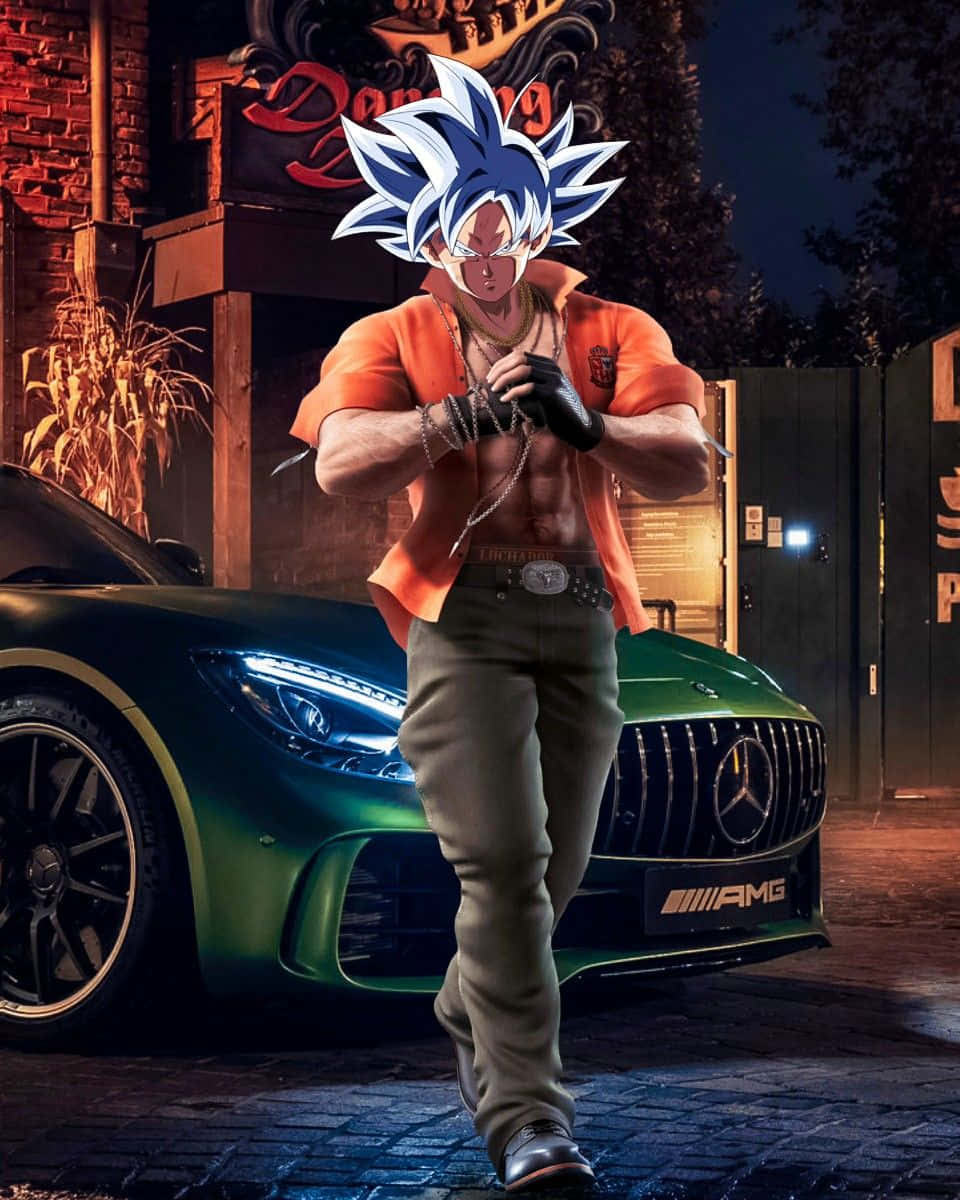 960x1200 Download Gangster Goku With Sports Wallpaper