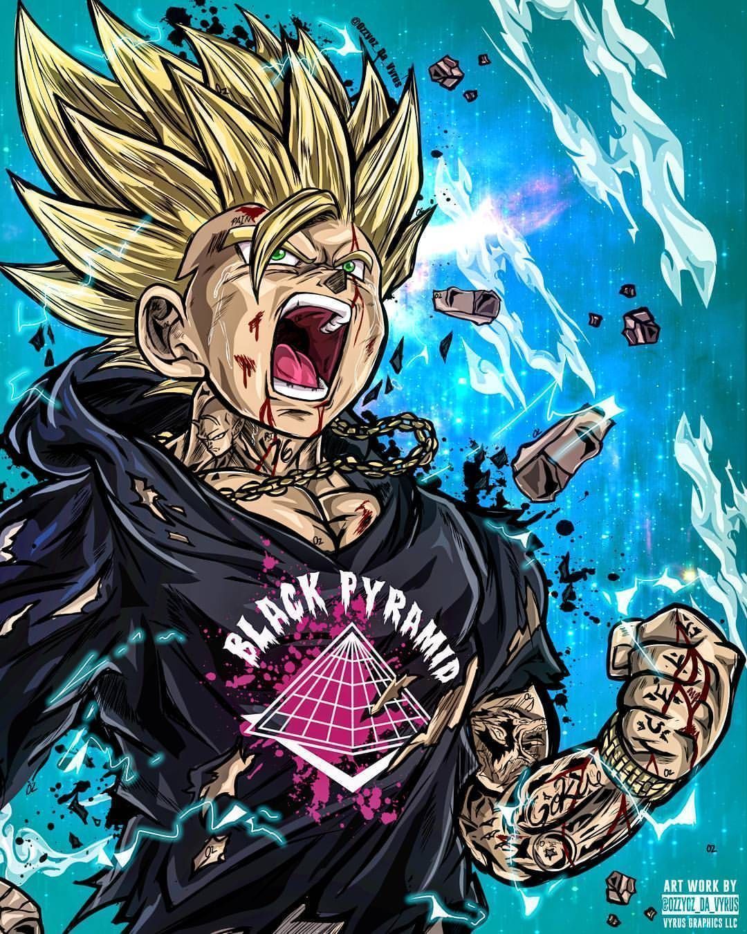 1080x1350 Gangster Goku Wallpaper