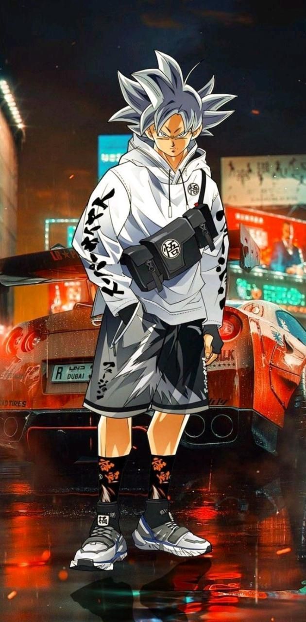 630x1280 Goku drip UI wallpaper