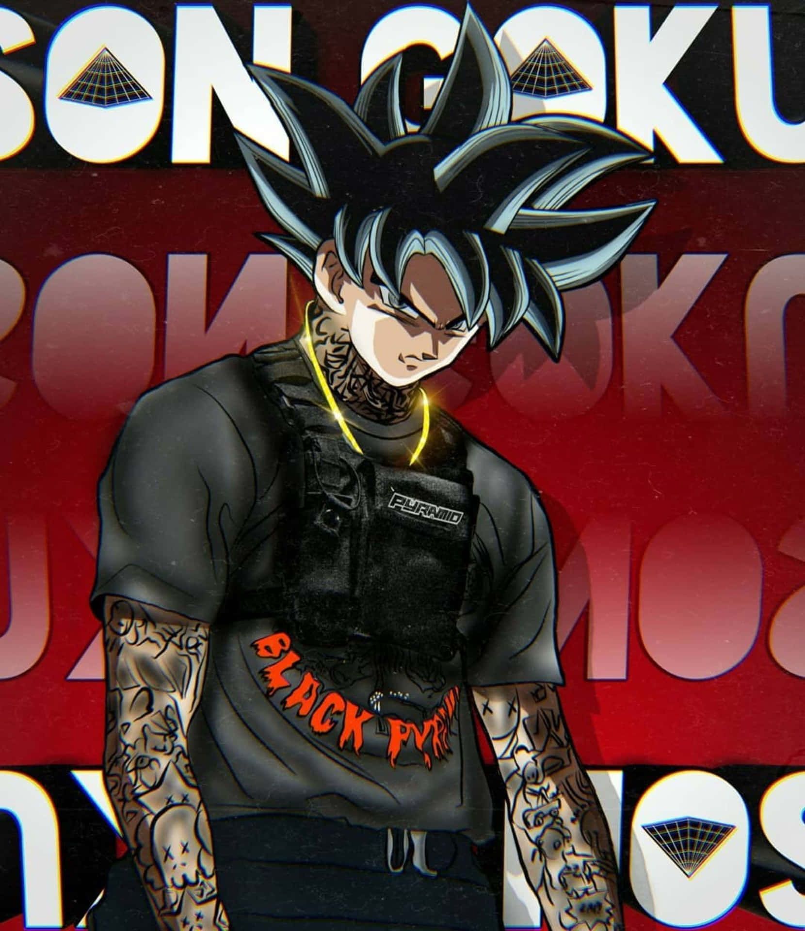 1660x1920 Descargar fondos de Arte Estilizado De Goku Gangster