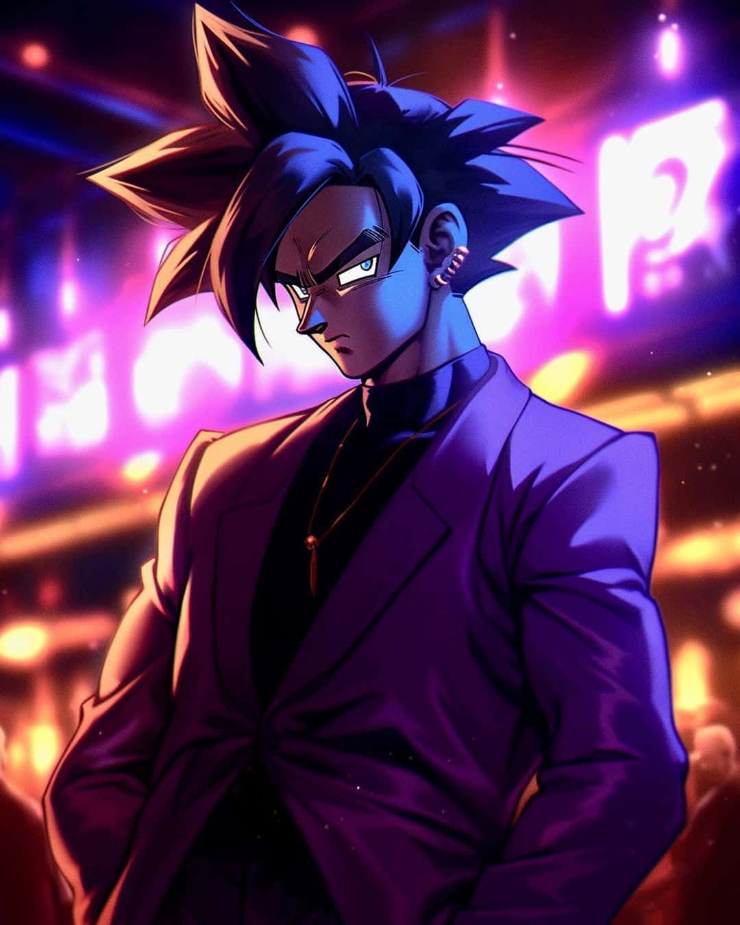 1080x1350 Download Gangster Goku Artwork Wallpaper