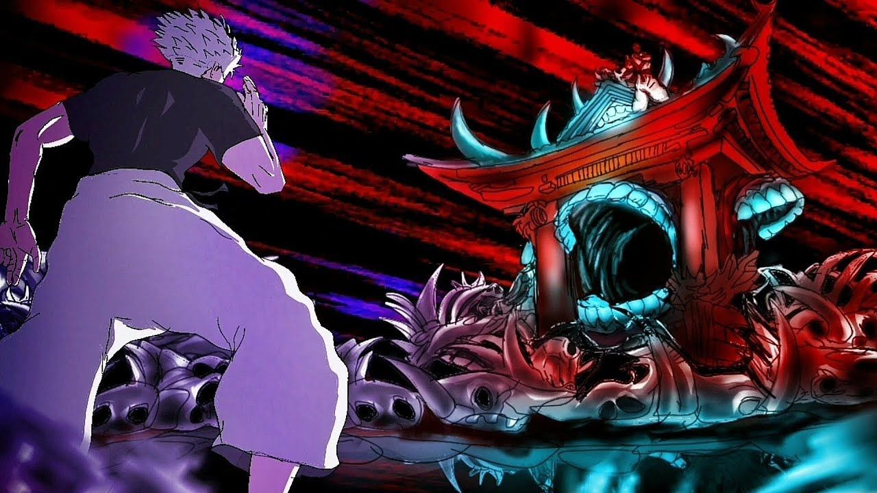 1280x720 Gojo vs Sukuna fan animation Domain Clash