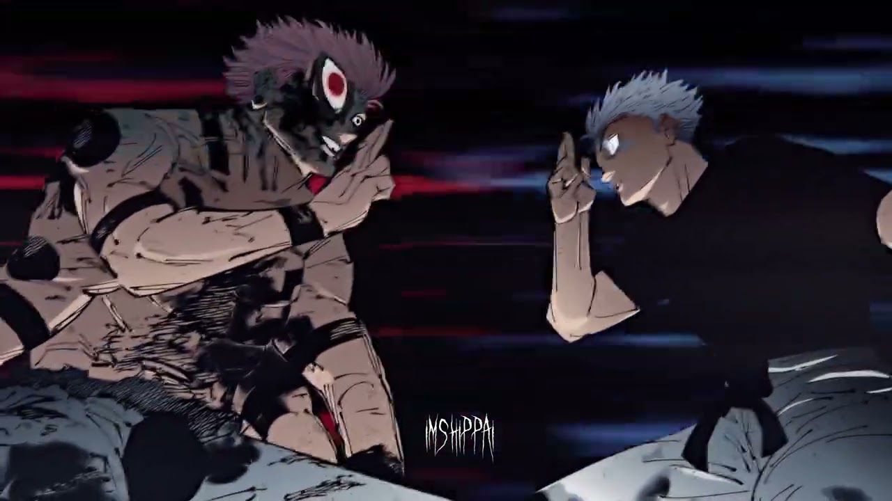1280x720 sukuna vs yuuta in gojo body domain clash. JUJUTSU KAISEN ch261 fan animation