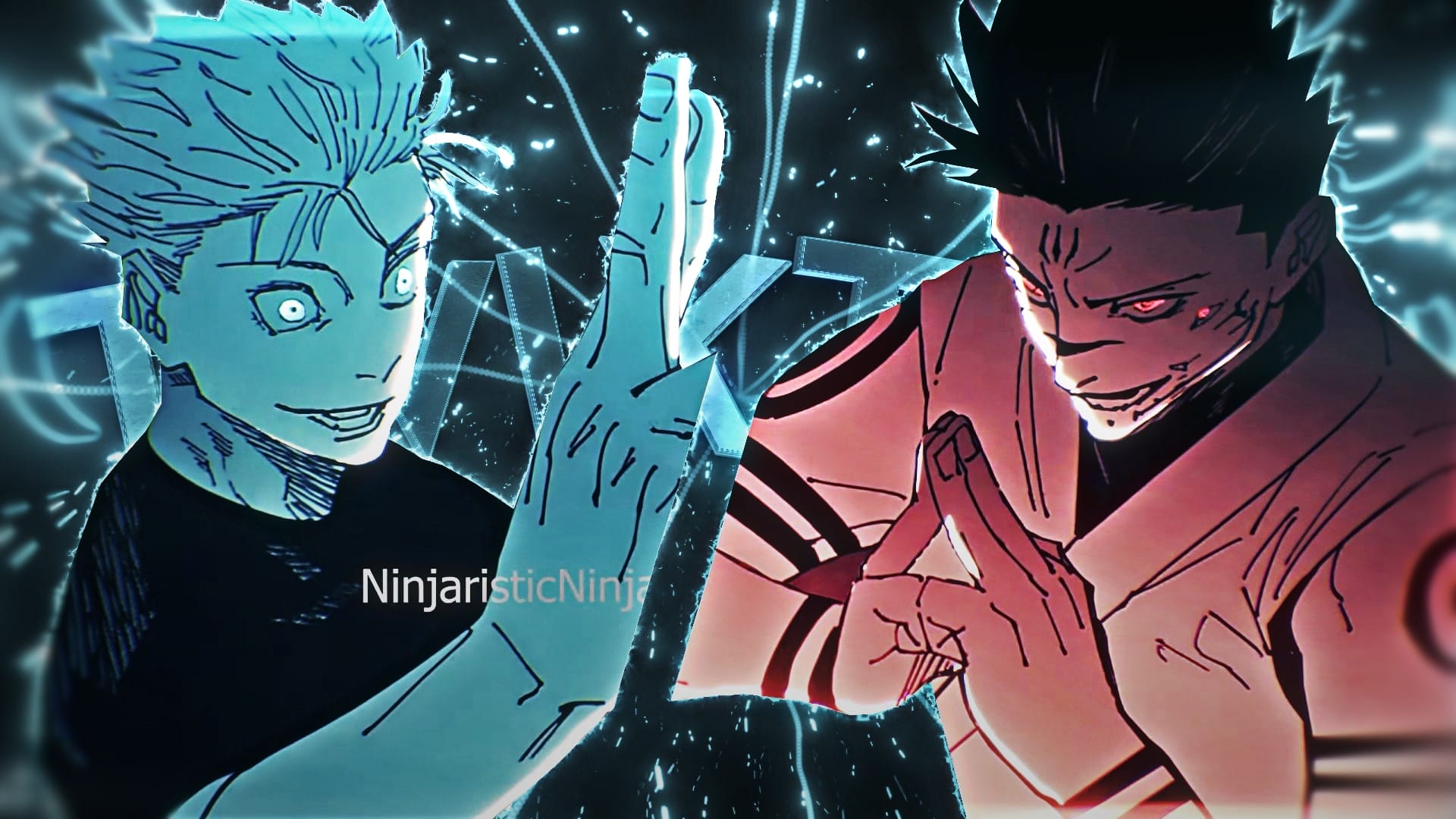 1920x1080 Gojo vs Sukuna. Jujutsu Kaisen. Twixtor Clips. Manga Animation: NinjaristicNinja