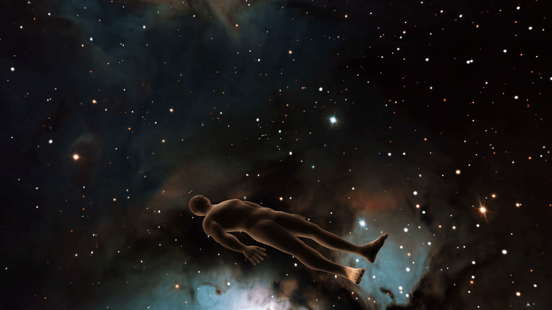 1920x1080 Soul Leaving Human Body. Version 1. Spirit Ghost Levitating Out of a Human Body. Astral Projection. Remote Viewing. Out of Body Experience. Full HD 1920 X 1080