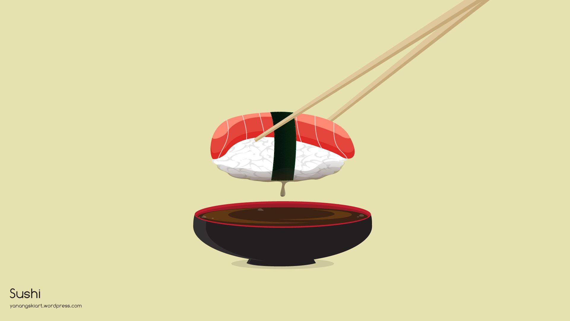 1920x1080 Sushi Coffee Cup Stains Wallpaper Wp6409847