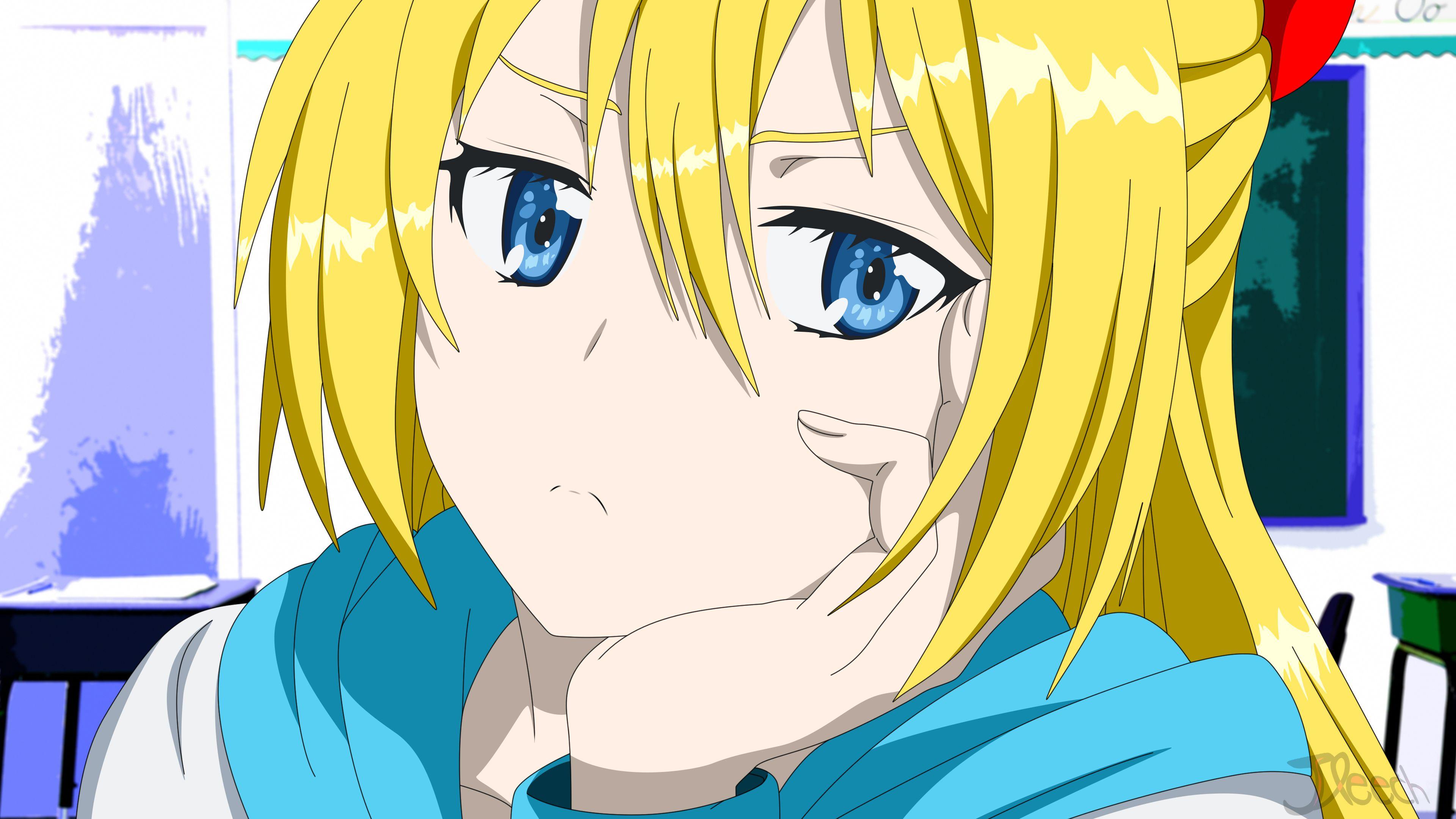 3840x2160 Nisekoi, Blue Eyes, Blonde, Chitoge Kirisaki, Anime
