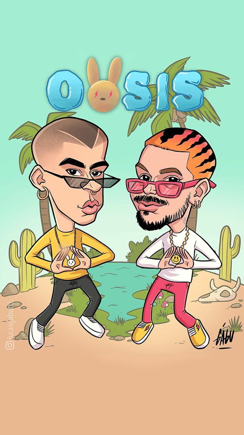 800x1422 Oasis, album, bad bunny, j balvin, jbalvin, lucasgabutti, music, reggaeton, trap, HD phone wallpaper
