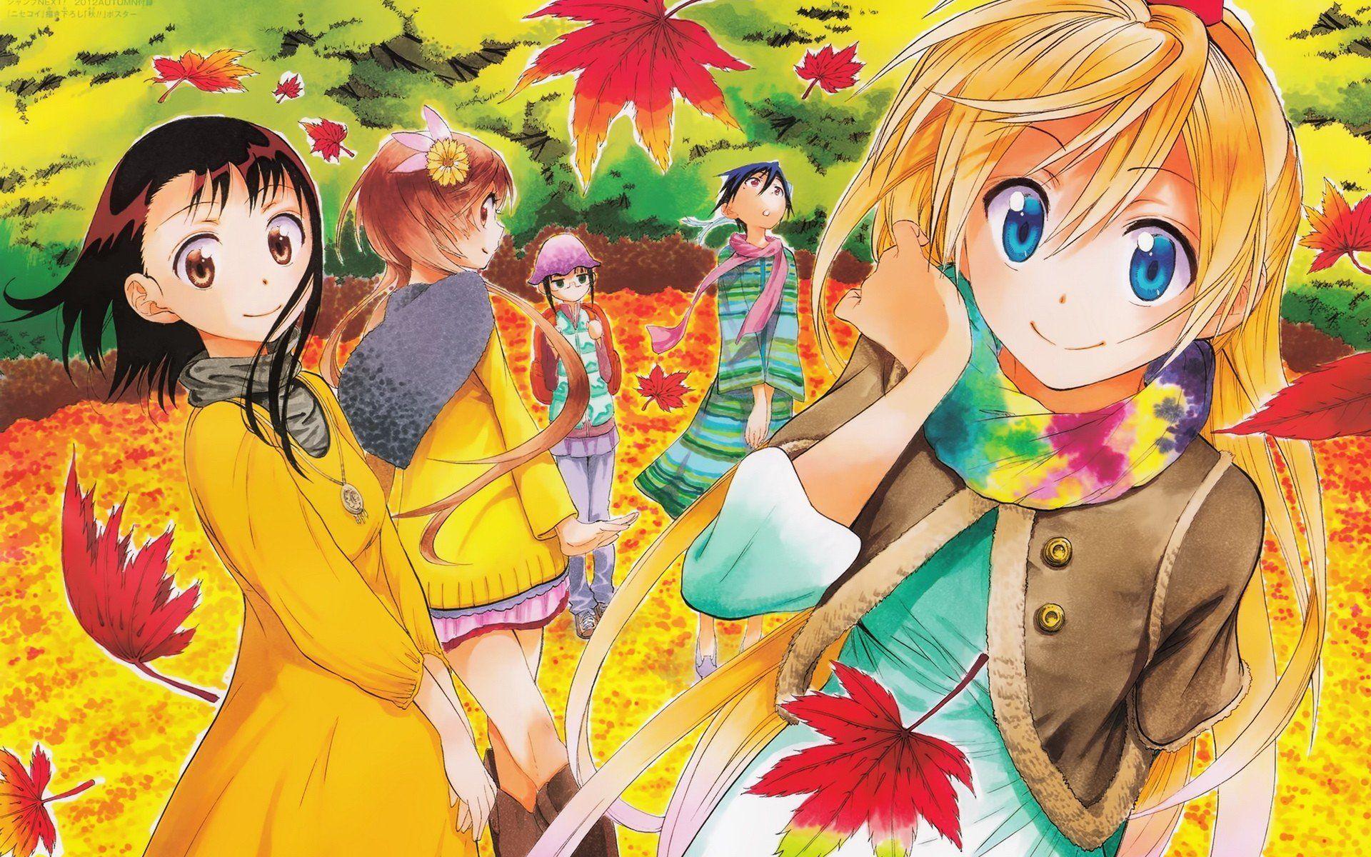 1920x1200 Nisekoi, Kirisaki Chitoge, Onodera Kosaki, Tachibana Marika