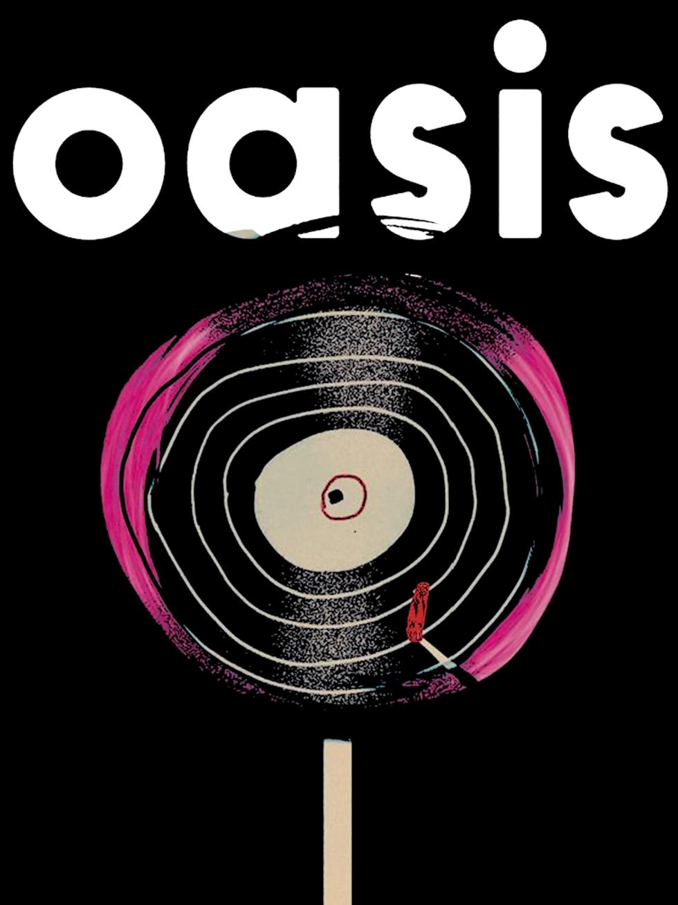 980x1307 Oasis britpop band music Art Print