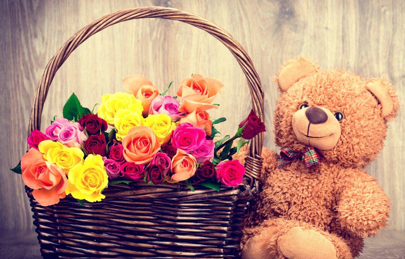 Flower Teddy Bear Wallpapers - Top Free Flower Teddy Bear Backgrounds