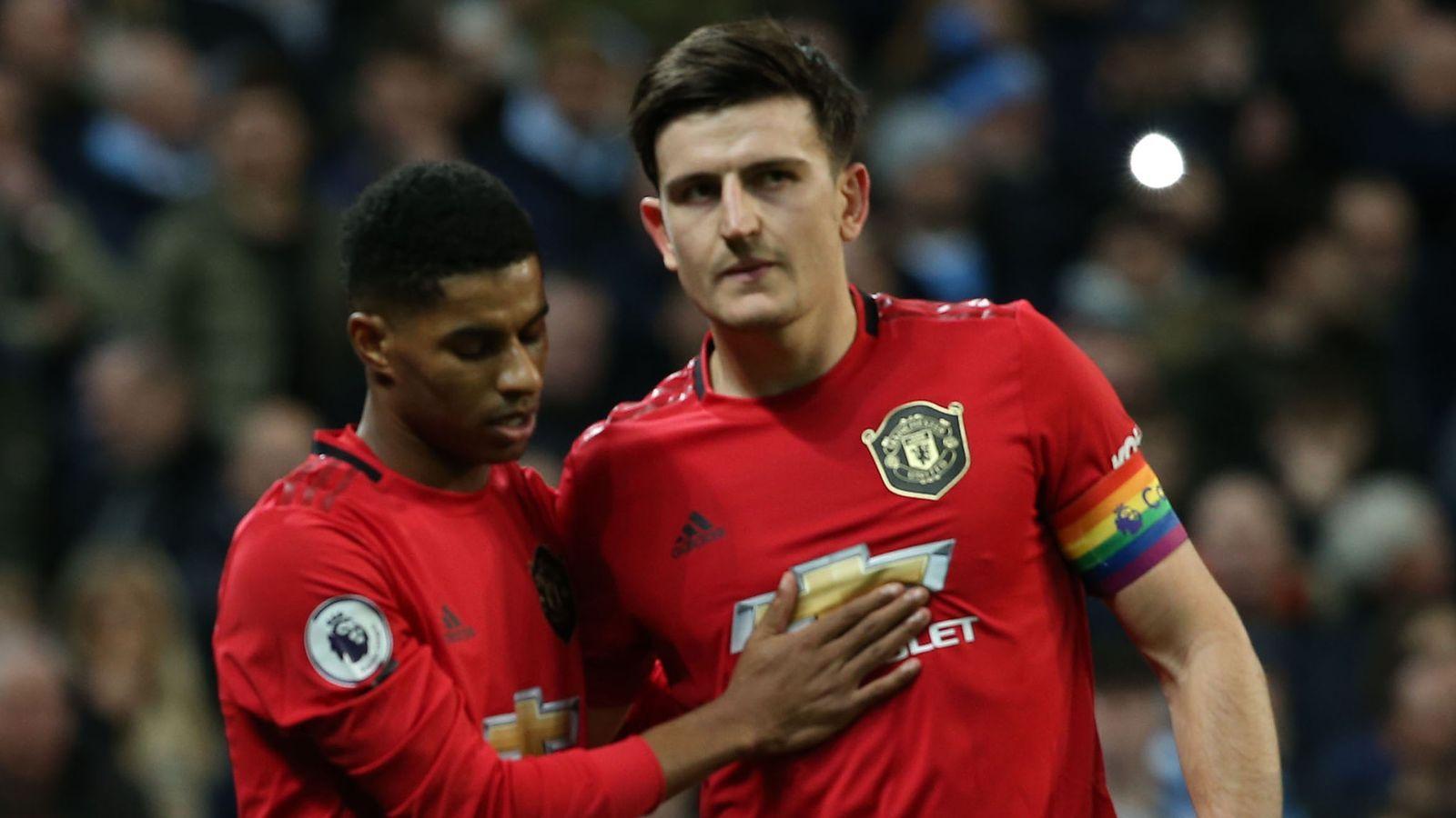 1600x900 Harry Maguire greets Manchester United striker after Manchester
