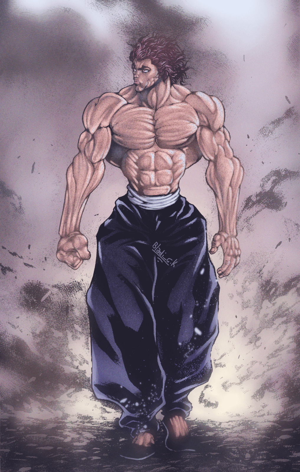 1017x1600 Yujiro Hanma (manga a color)