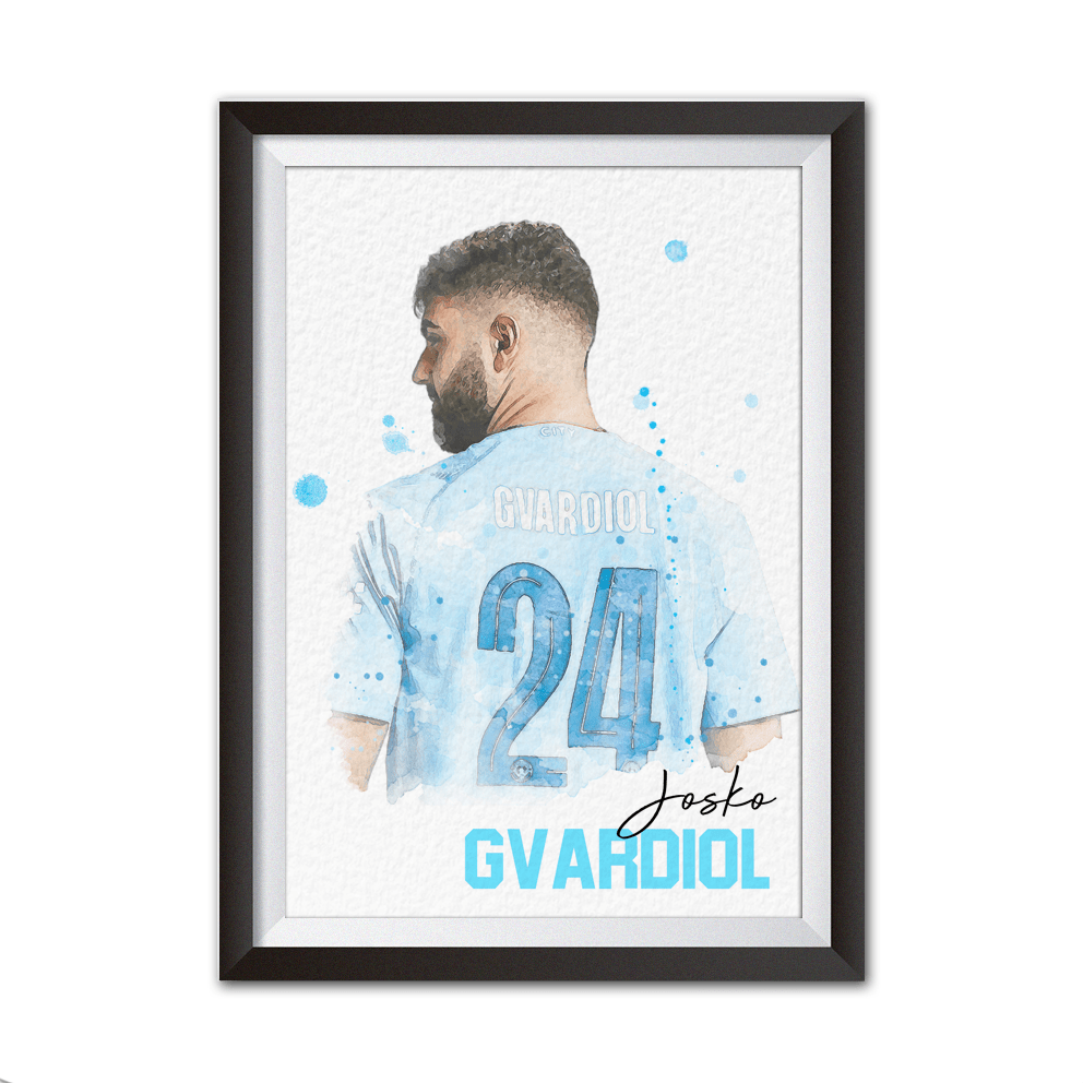 992x992 JOSKO GVARDIOL MANCHESTER CITY FC A4 FOOTBALL ART PRINT GIFT