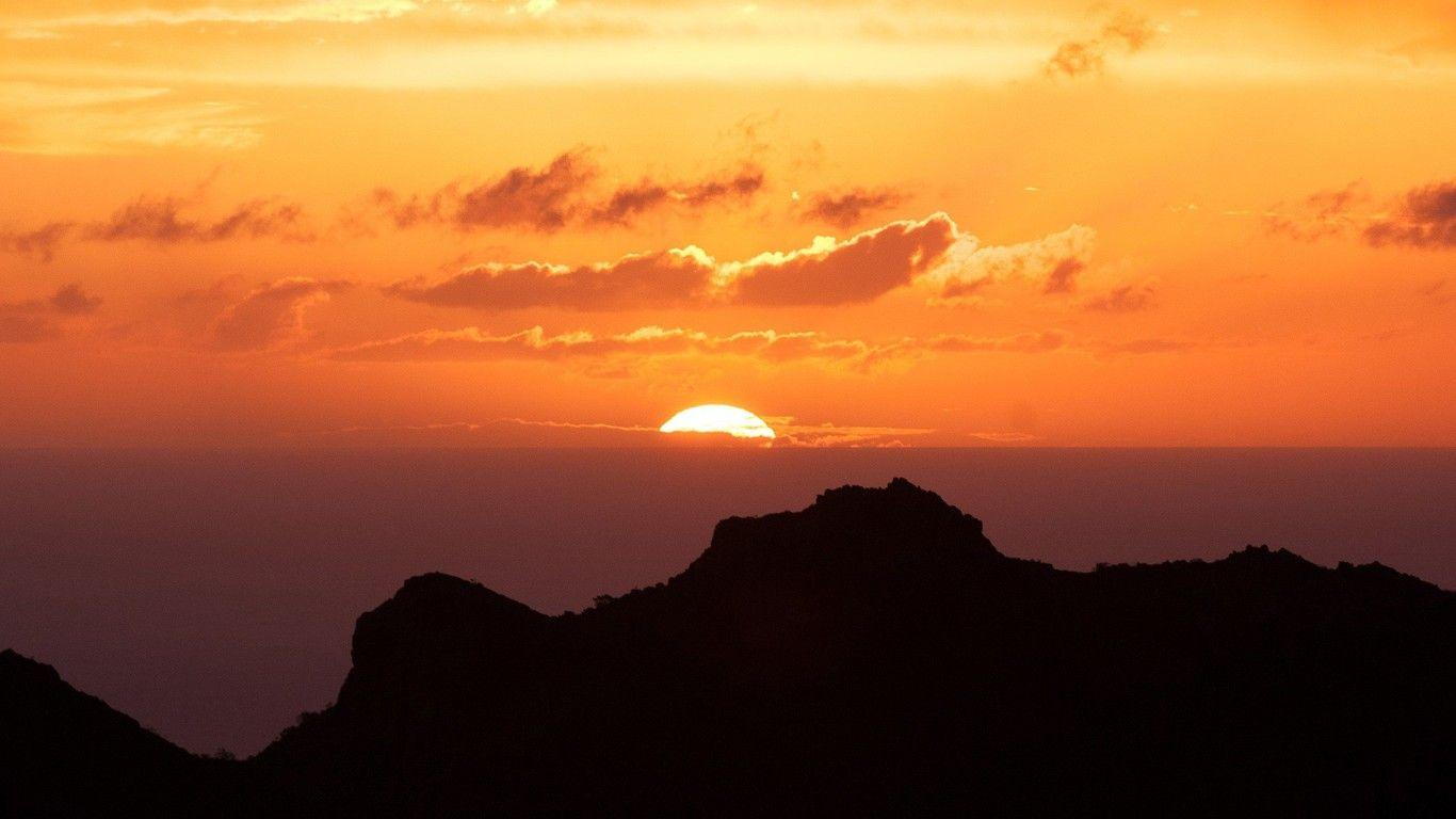 1366x768 Canary Islands Sunset 1366x768 Resolution HD 4k