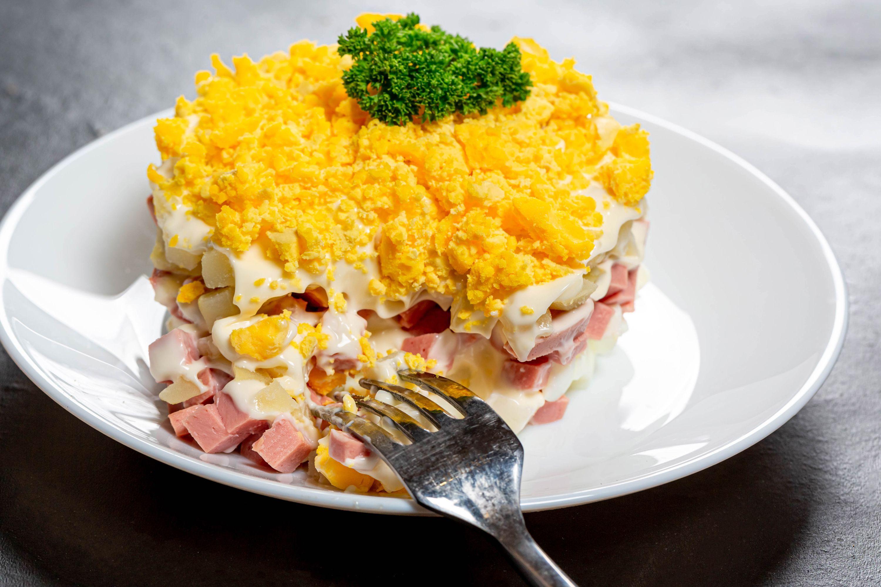3000x2000 Photos Food egg mayo Plate Salads Design 3000x2000