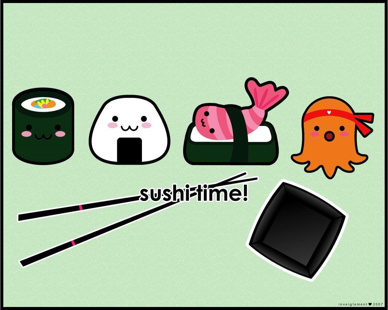 Cute Japanese Sushi Wallpapers - Top Free Cute Japanese Sushi ...