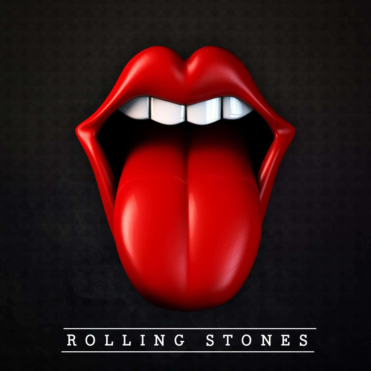 1280x1280 Download Rolling Stones Logo Tongue Out Wallpaper