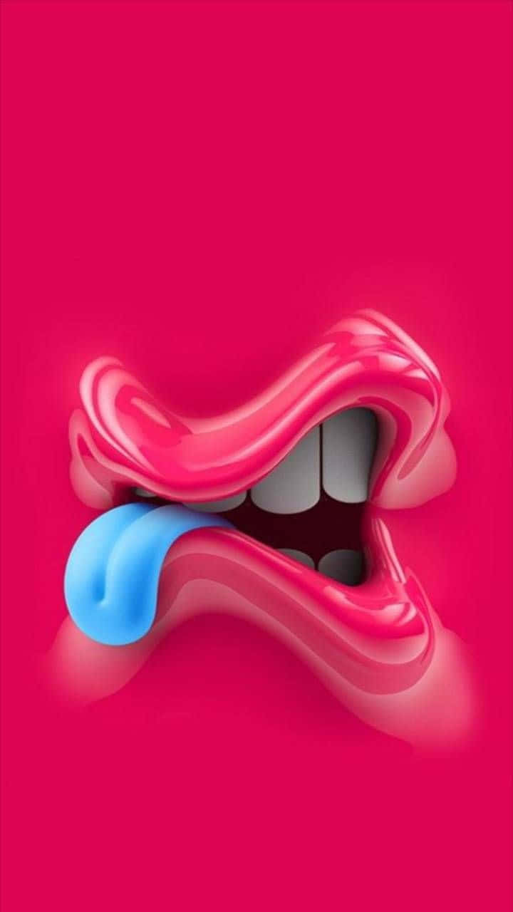 720x1280 Download Blue Tongue Out Wallpaper