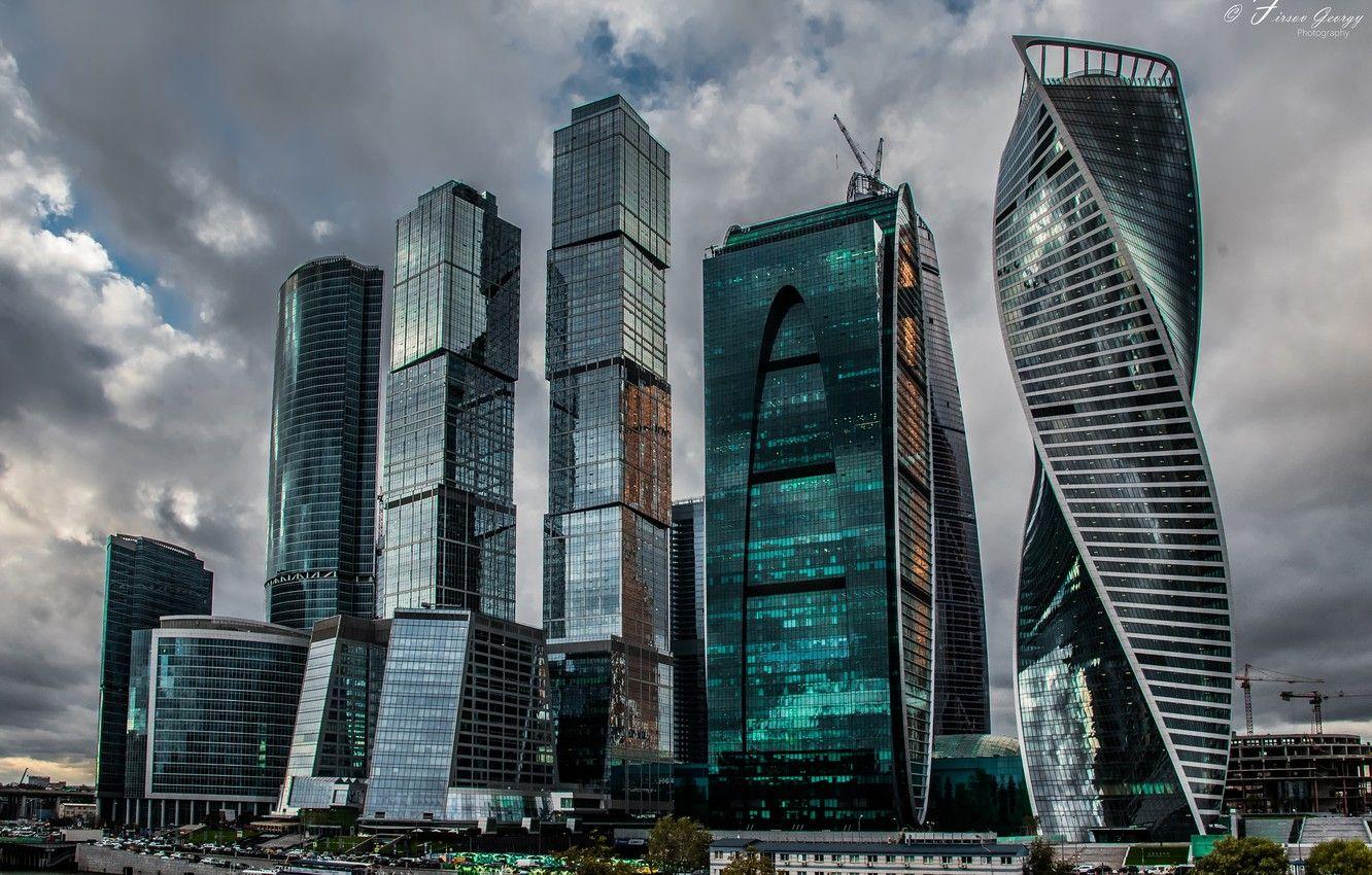 1332x850 Wallpaper Glass, The Building, Moscow, Skyscrapers, Moscow City