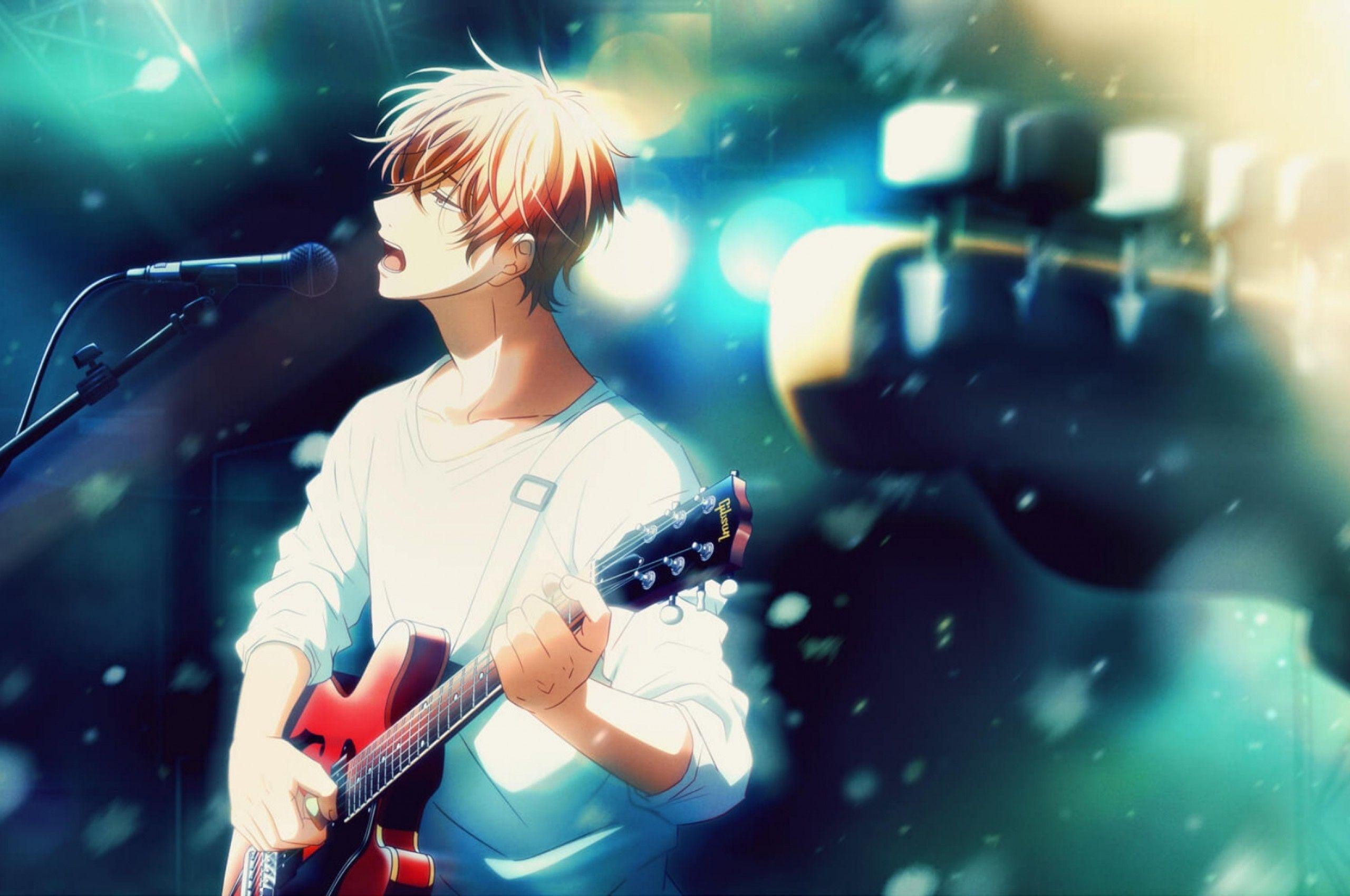 Anime Boy Guitar Wallpapers  Wallpaper Cave