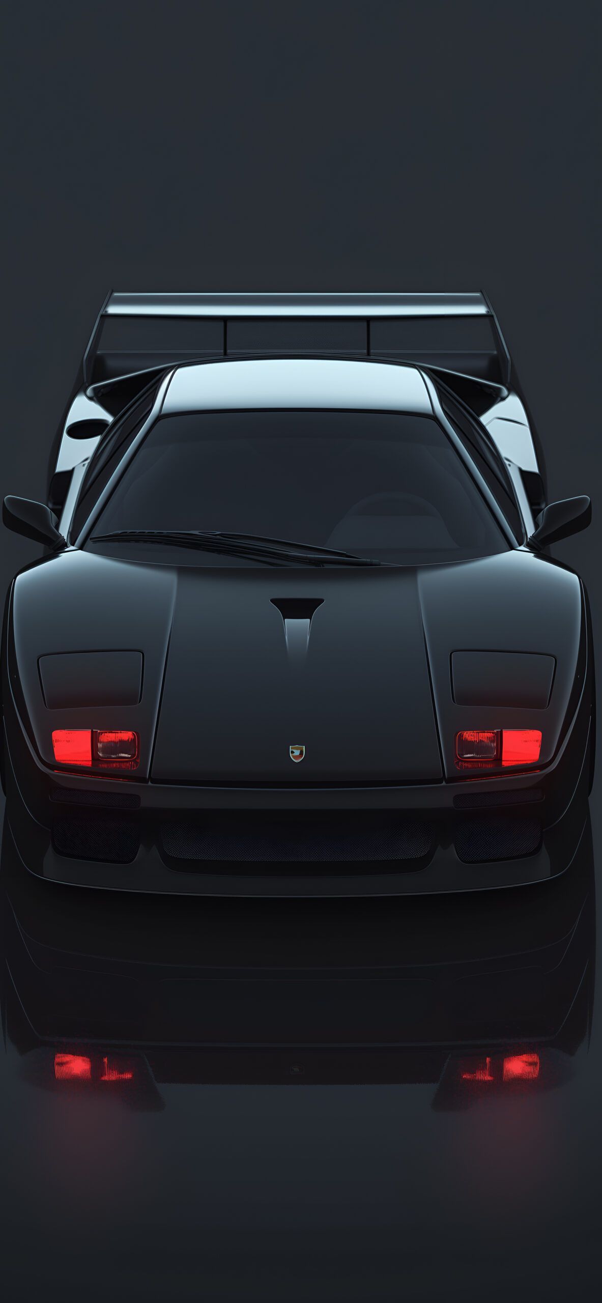 1183x2560 Black Supercar Dark Background Wallpaper Car Wallpaper