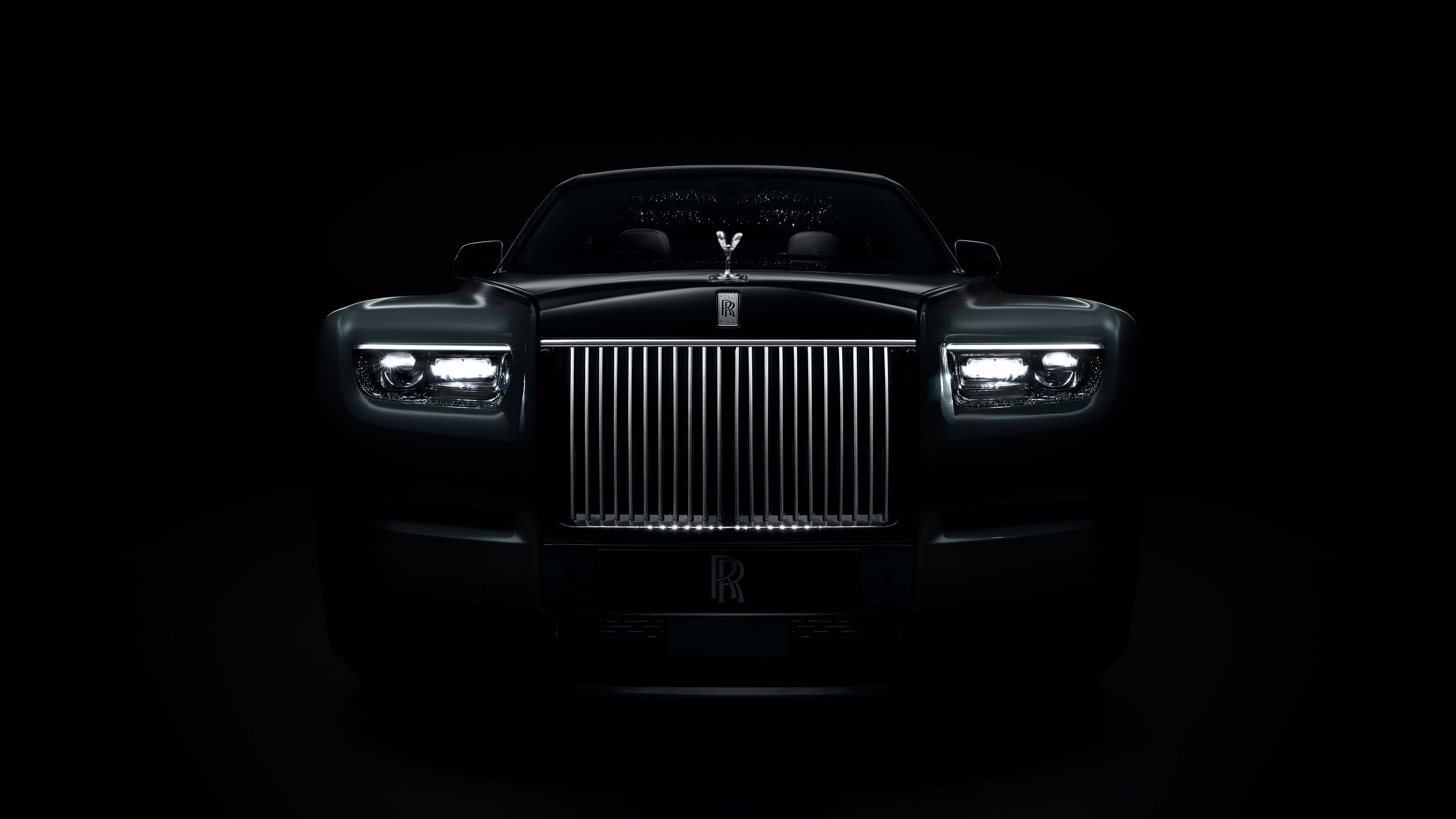 5120x2880 Rolls Royce Phantom Series II Wallpaper 4K, Black Cars