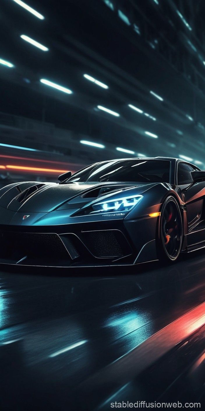 704x1408 dark theme car wallpaper Prompts. Stable Diffusion Online