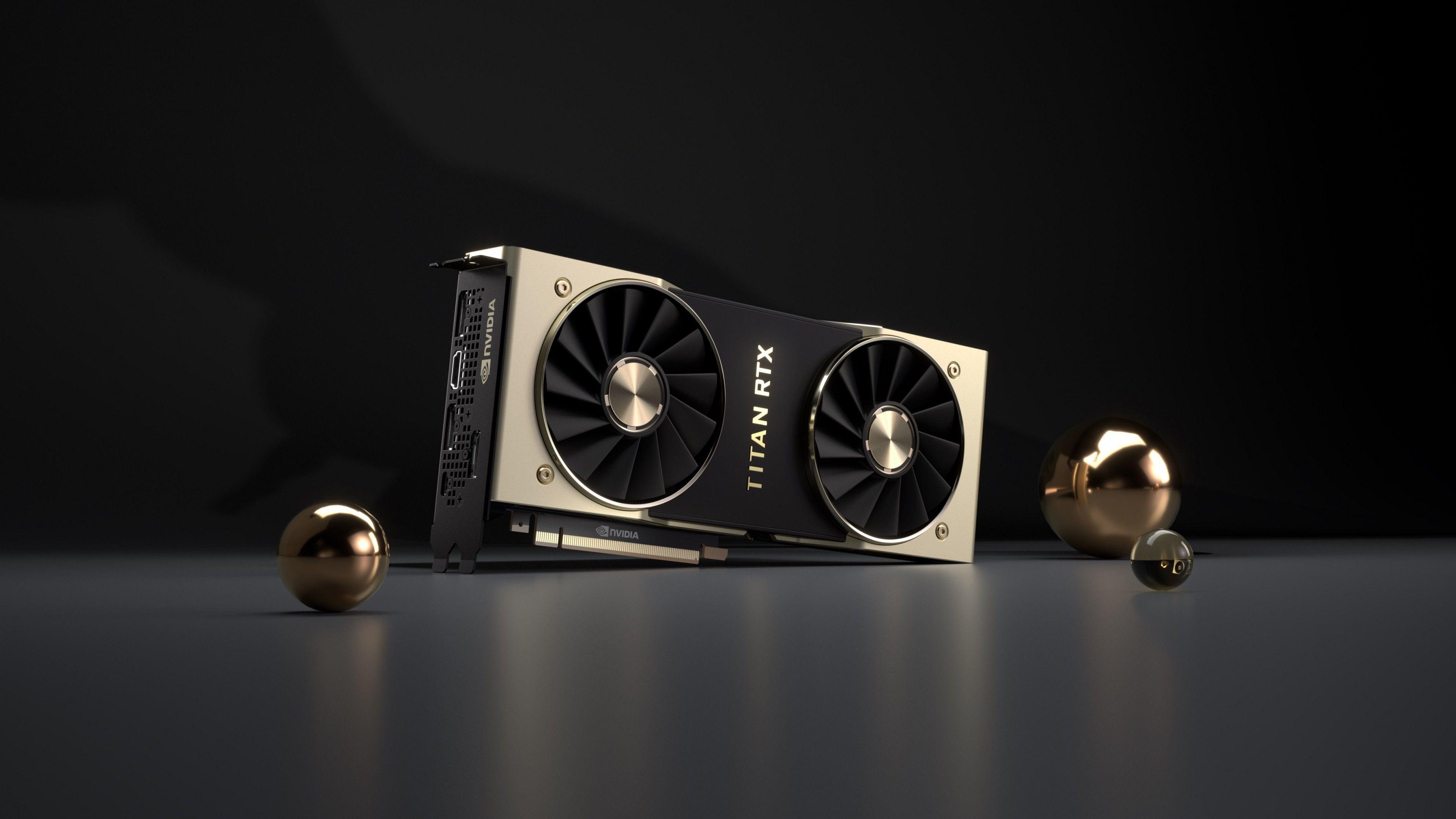 3840x2160 Wallpaper Nvidia Titan RTX, Graphics Card, 4K, Hi Tech