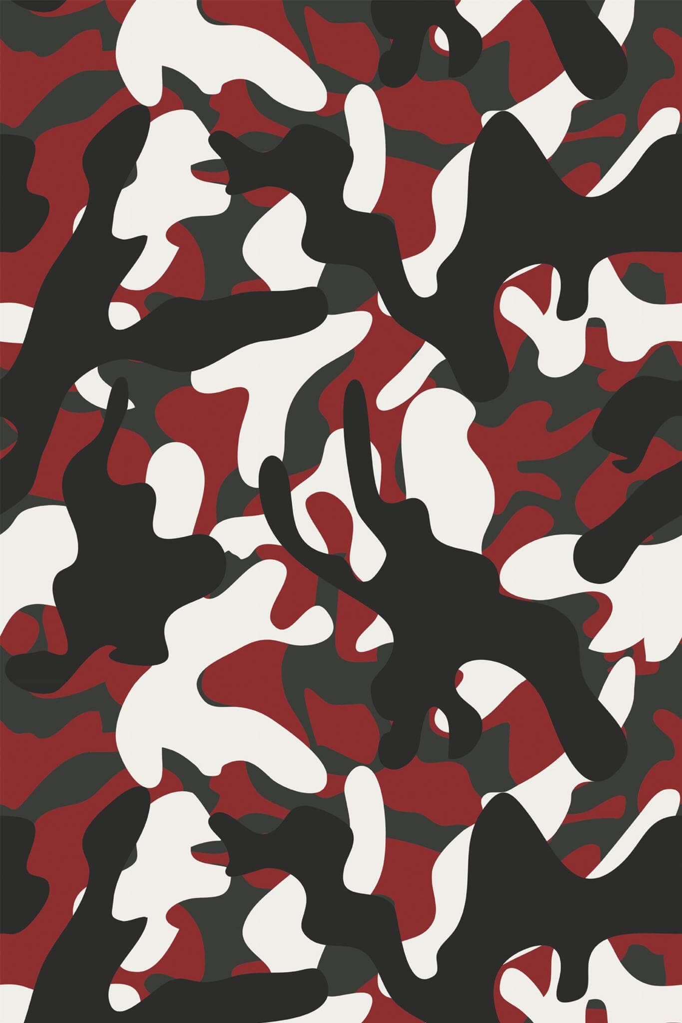 1365x2048 Red Camouflage Peel And Stick Wallpaper Or Non Pasted