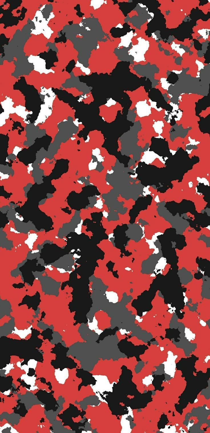 736x1512 Red Camo Wallpaper