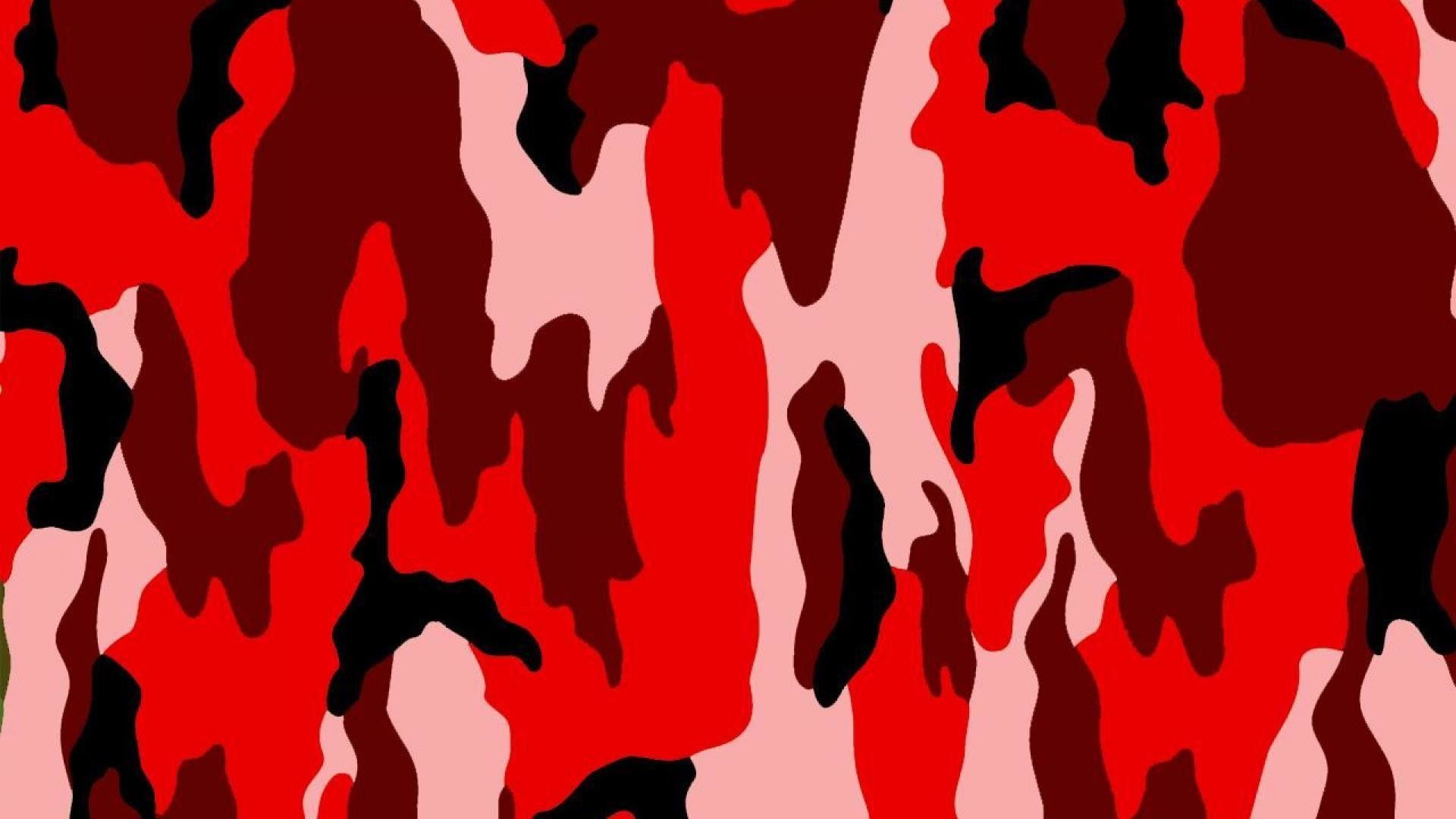 1920x1080 Red Camo Wallpaper