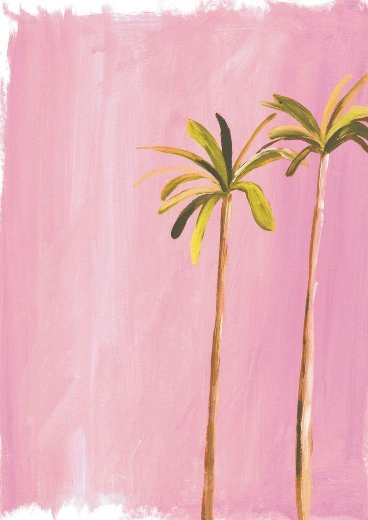 750x1060 immafuster: “David Hockney trees ”. Palm trees painting