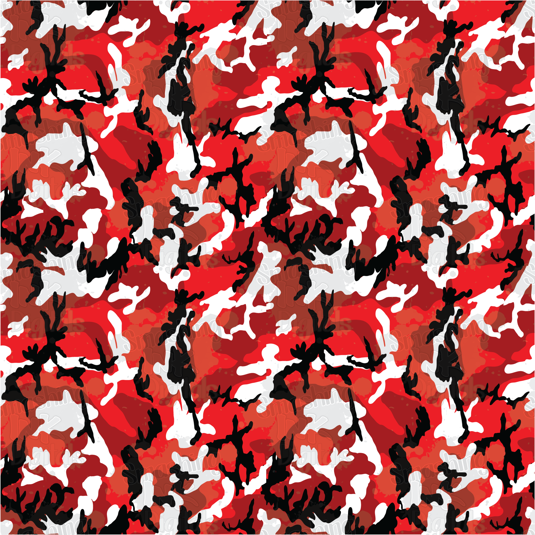 1803x1803 Red Camo Paper