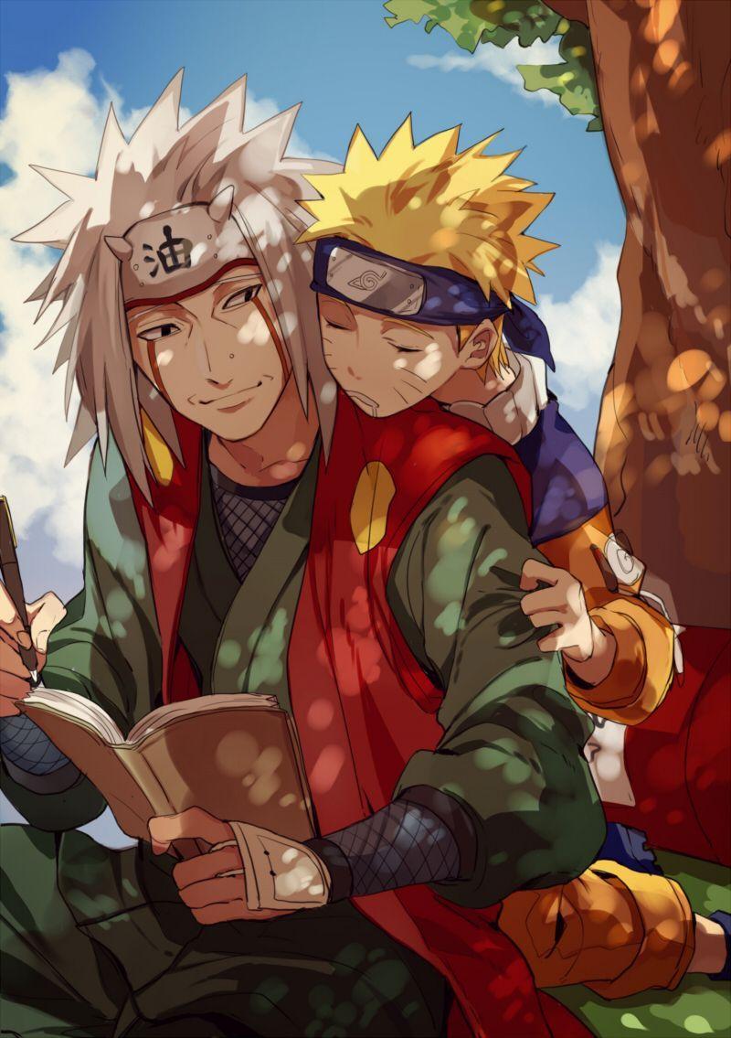 800x1135 Tags: Fanart, NARUTO, Uzumaki Naruto, Pixiv, Jiraiya, Fanart From