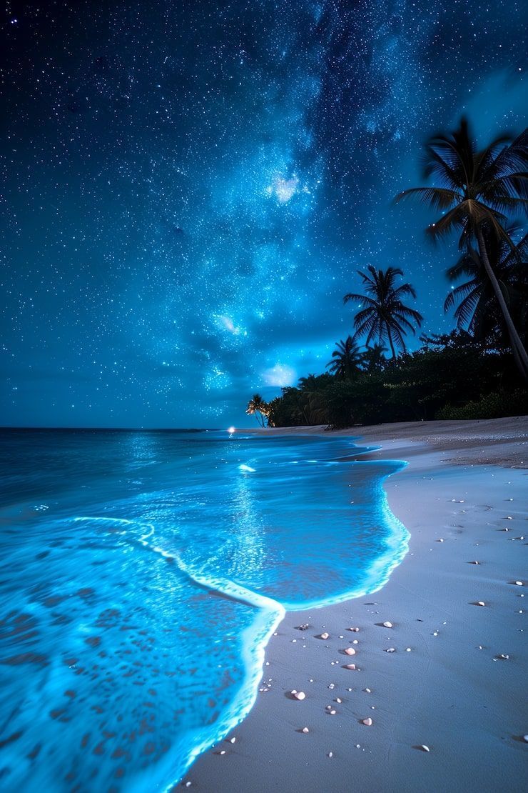 740x1110 K Wallpaper Space Beach Photo Free High Quality Picture