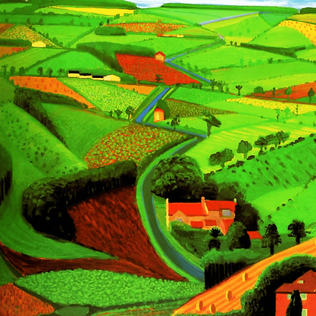 1024x1024 App Insights: David Hockney Paintings HD Wallpaper and His