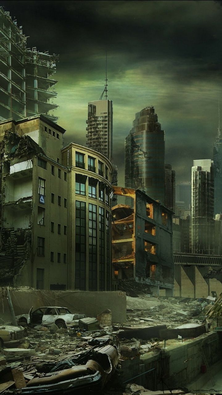 720x1280 Phone wallpaper: Apocalypse, Sci Fi, Post Apocalyptic, City 1216170