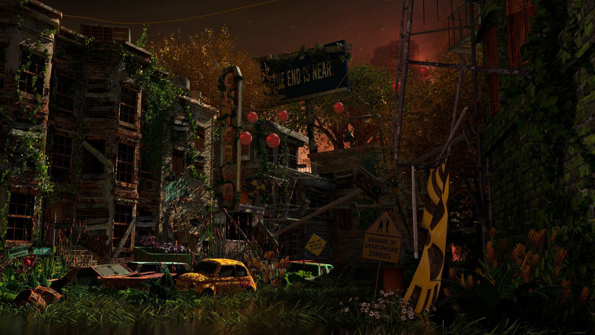 1920x1080 Post Apocalyptic City