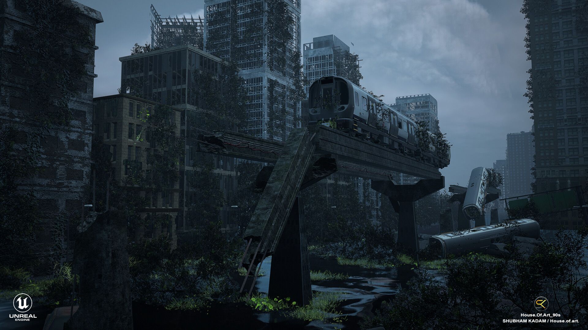 1920x1080 The Last Of Us Apocalypse City ( Real Time 3D Enviroment Concept Art )