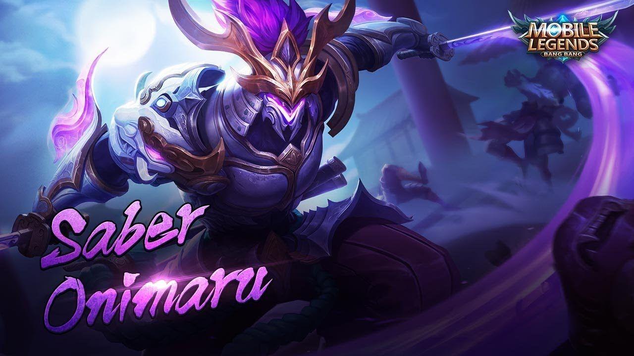 1280x720 Saber new skin. Onimaru. Mobile Legends: Bang Bang!