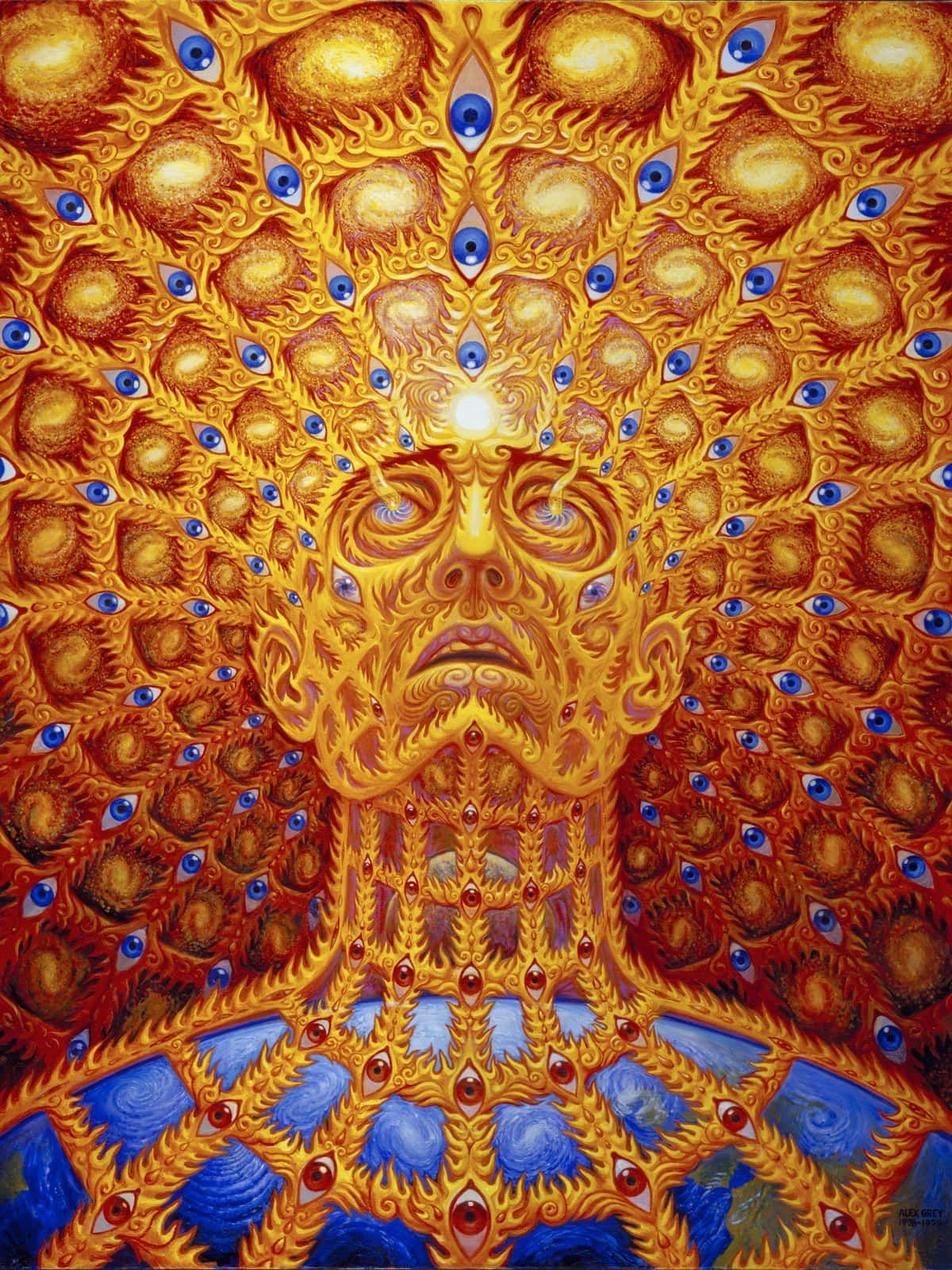1200x1600 Download Alex Grey takes part in a psychedelic performance art presentation, powered by visionary art and sacred geometry. Wallpaper